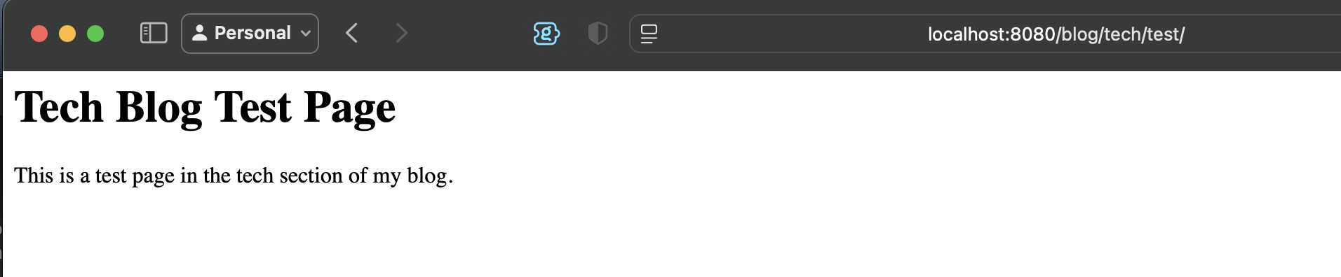 image showing a rendered page in the new folder tree