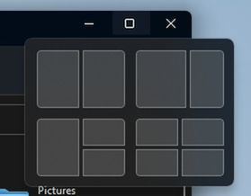 image showing Windows 11 snap views